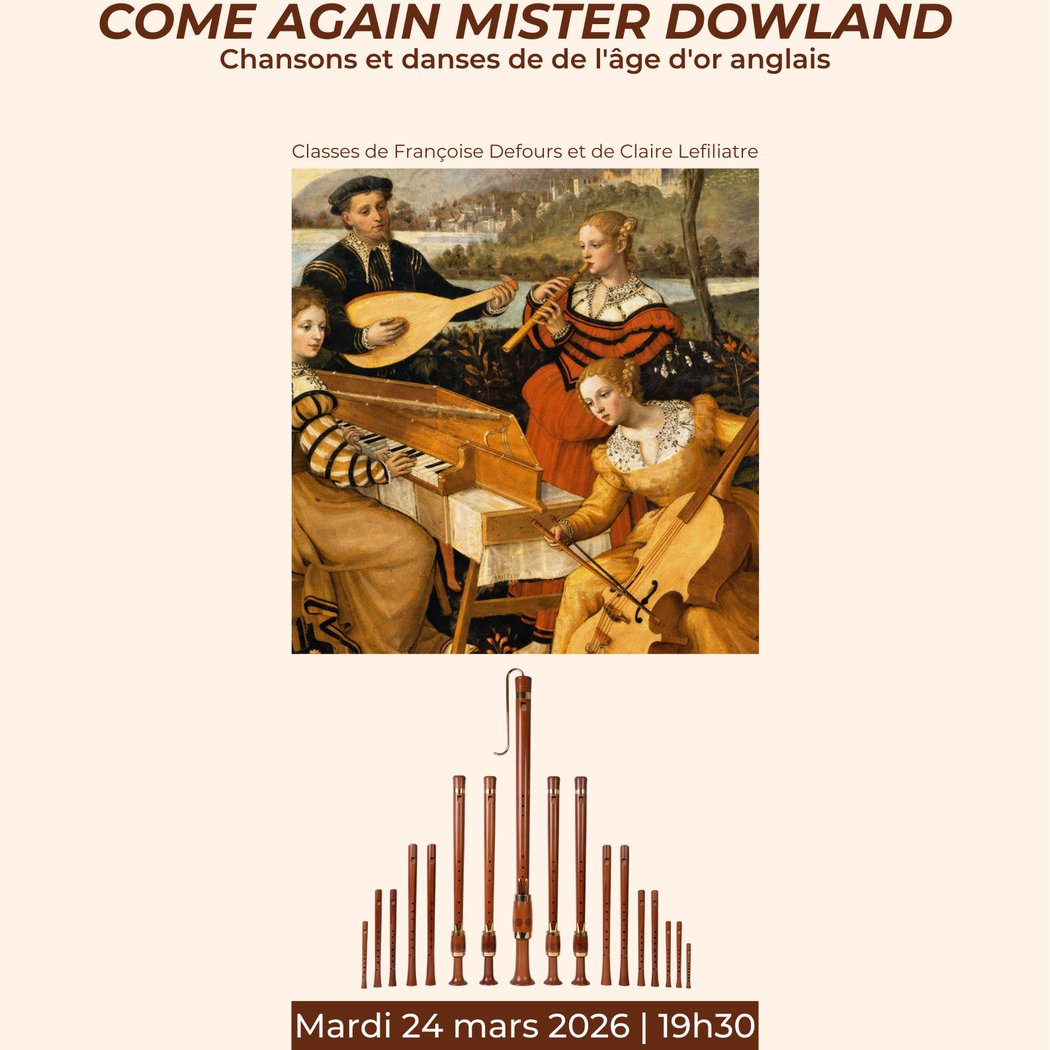 PRINTEMPS DES CONSORTS DE FLÛTES A BEC DU CRR 93 CHANT ET LUTH – COME AGAIN MISTER DOWLAND 1