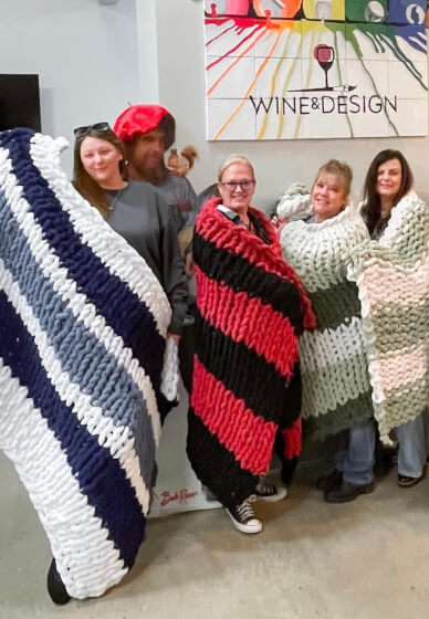 Chunky Knit Blanket Workshop 2