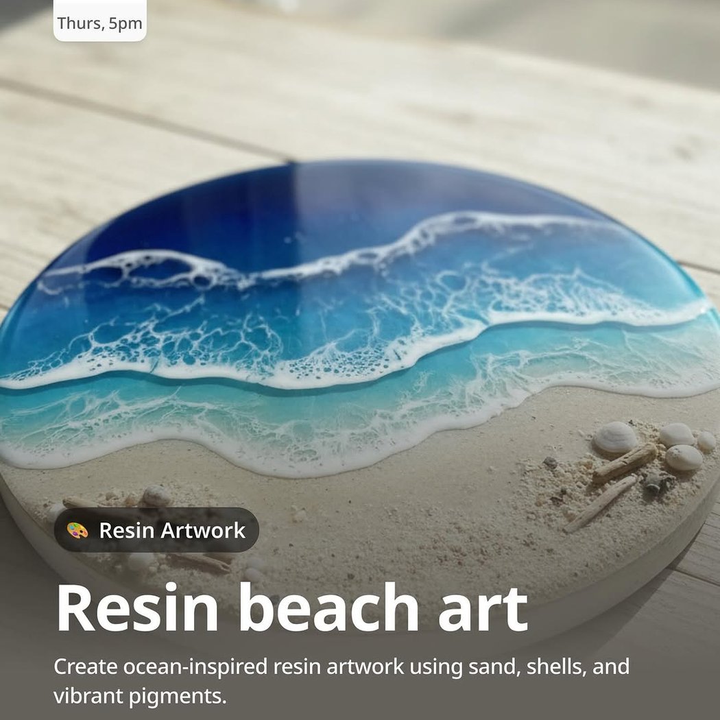 Resin Beach Art Workshop 1