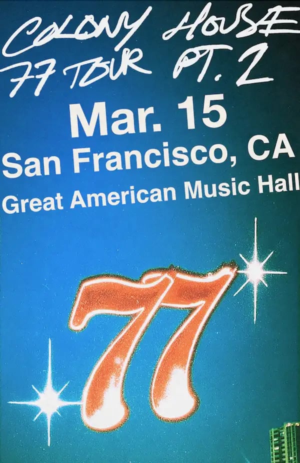 The 77 Tour Colony House with Mercury Mercury 1