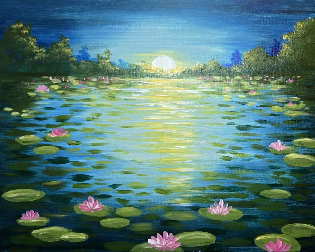 Monet's Sunset Lilies 1