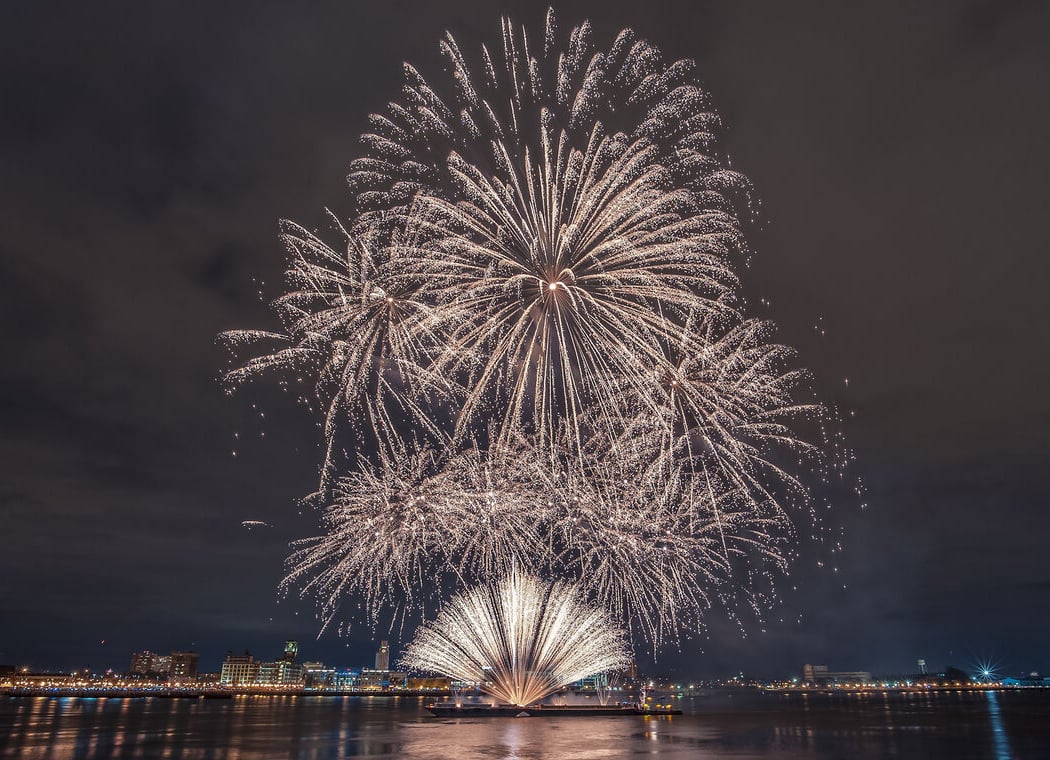 New Year’s Eve Fireworks on the Waterfront
