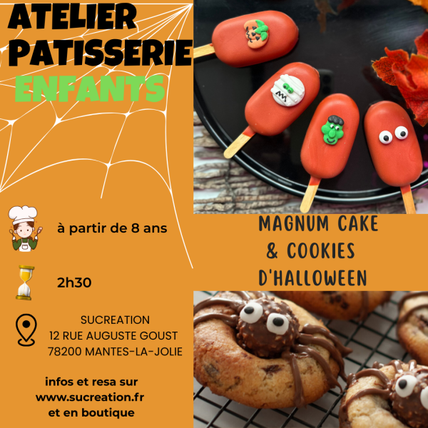 Atelier enfant dès 8 ans - Magnum & cookies d'Halloween 1