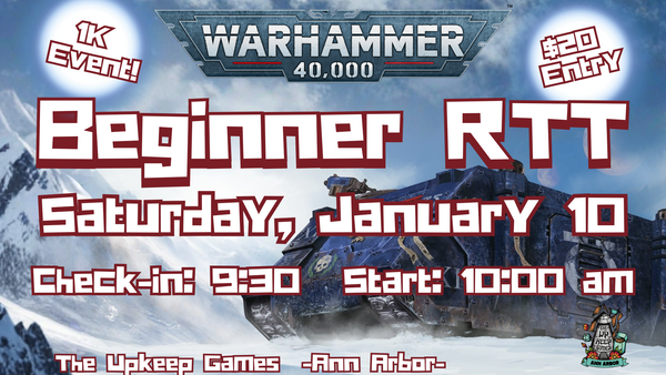 Warhammer 40,000 - 1K Beginner RTT 1