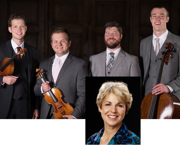 Violist Geraldine Walther with the Altius Quartet 1