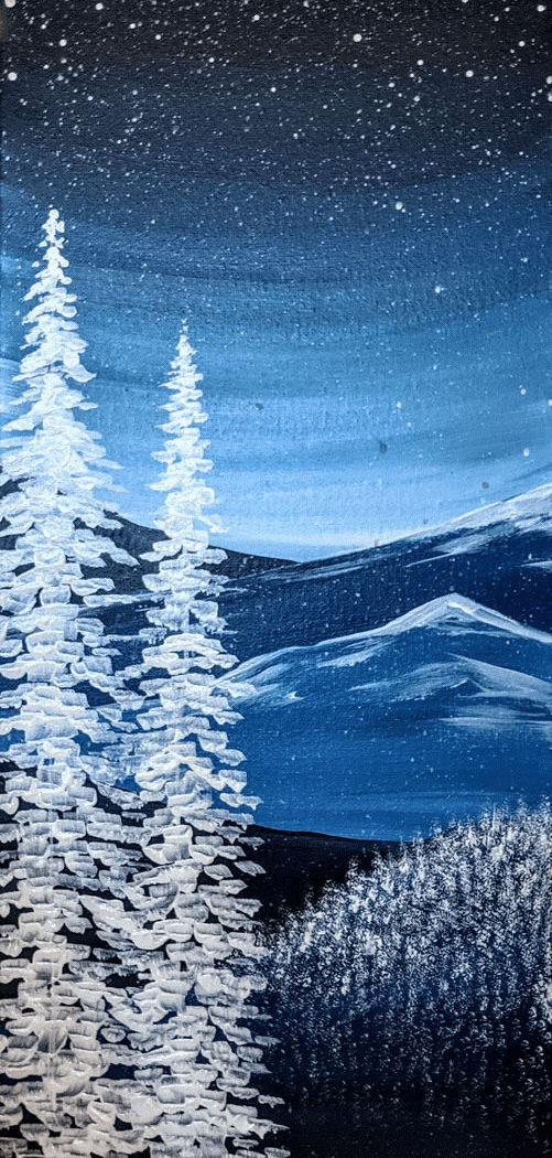 Winter In the Smokies*NEW ART* 10x30 Tall Canvas 1