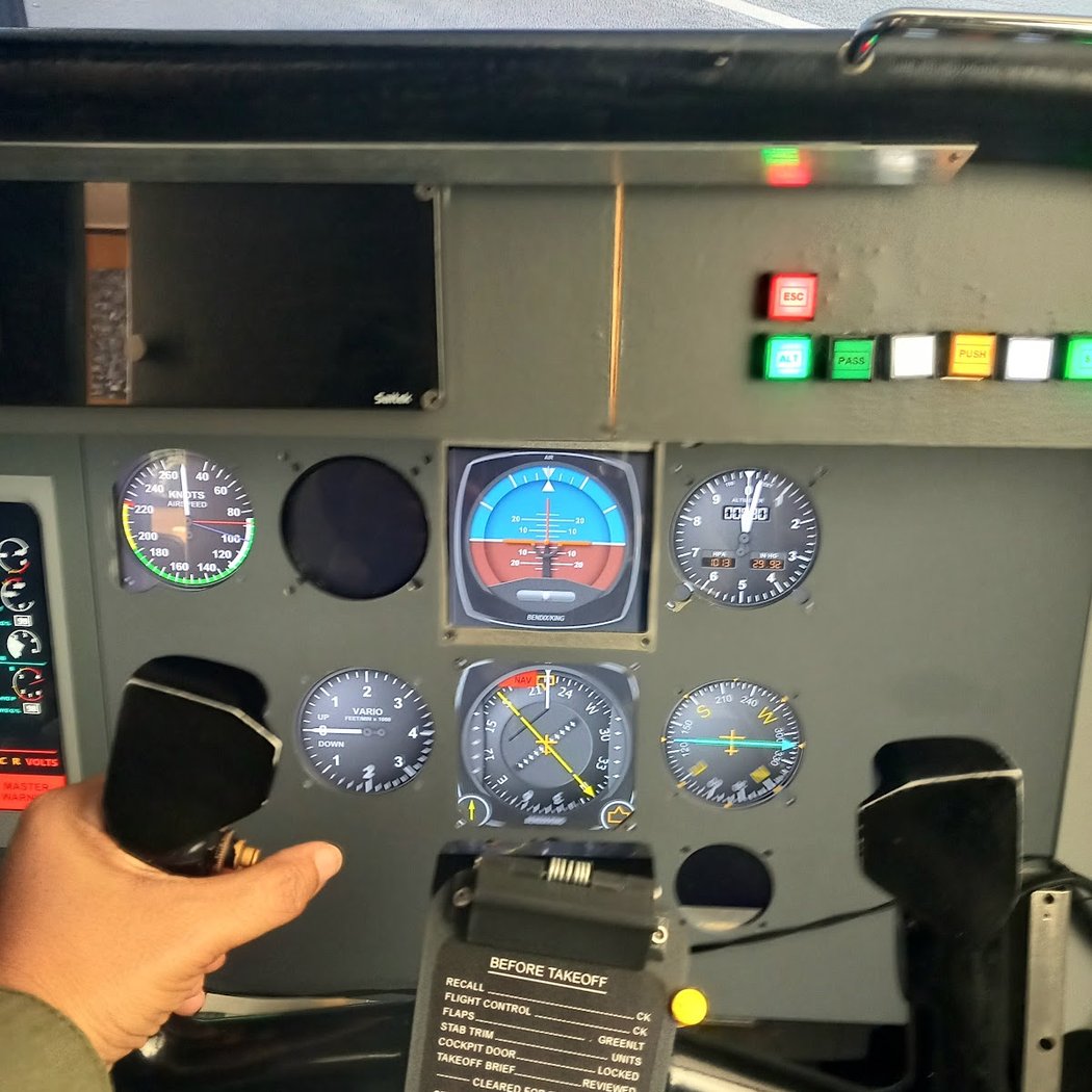 Simulateur de vol et stand d'écoute Airbus 1