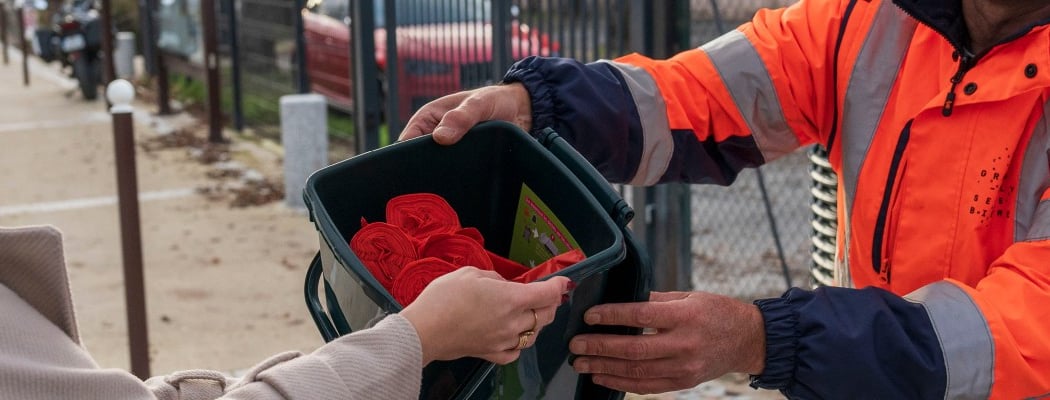 Distribution de matériel de tri des déchets alimentaires 1