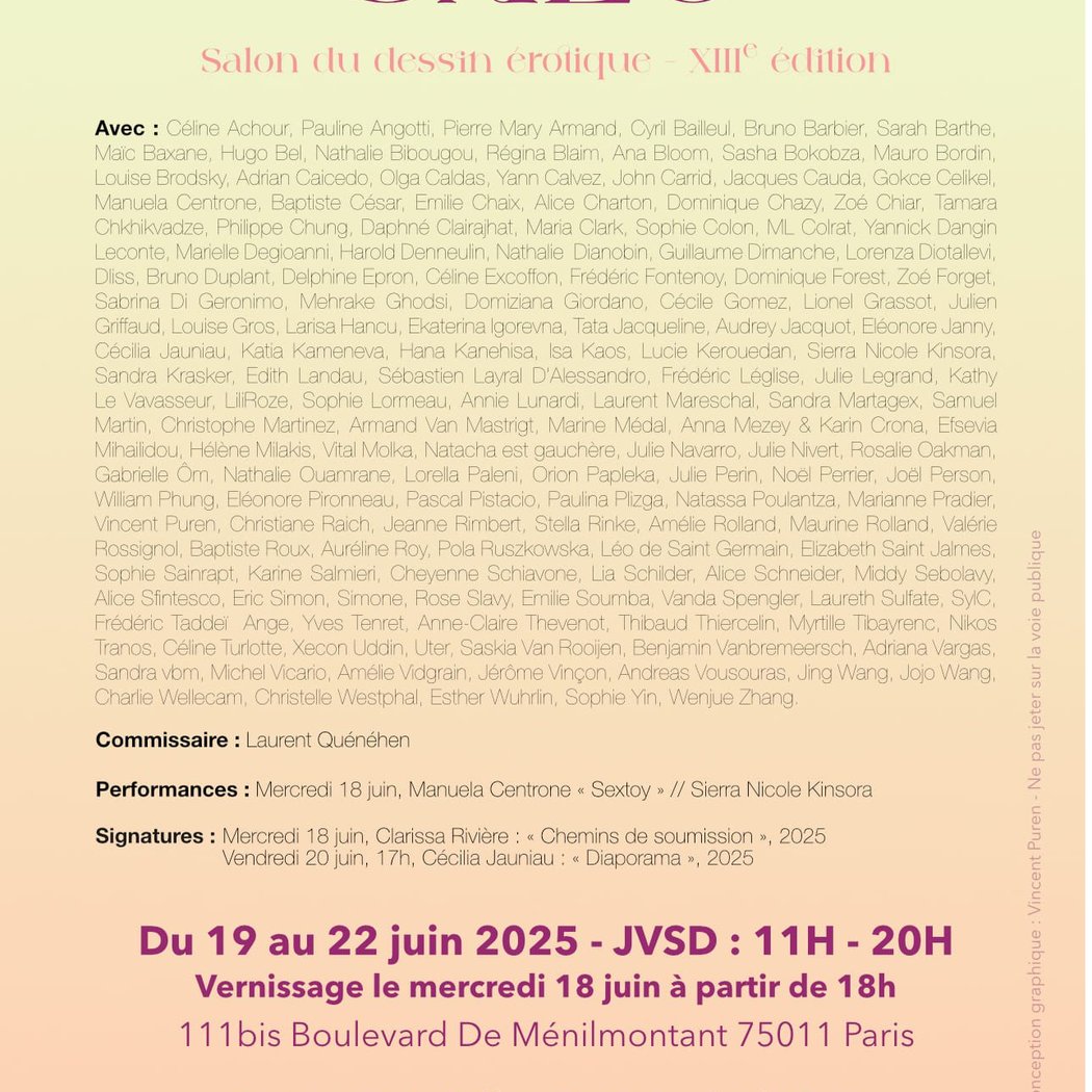 13e salon du dessin érotique 1