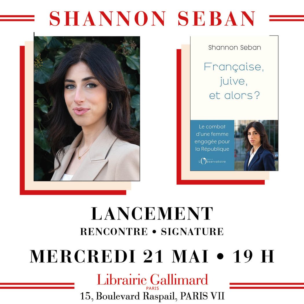 Soirée de lancement : Shannon Seban présente « Française, juive, et alors ? » 1