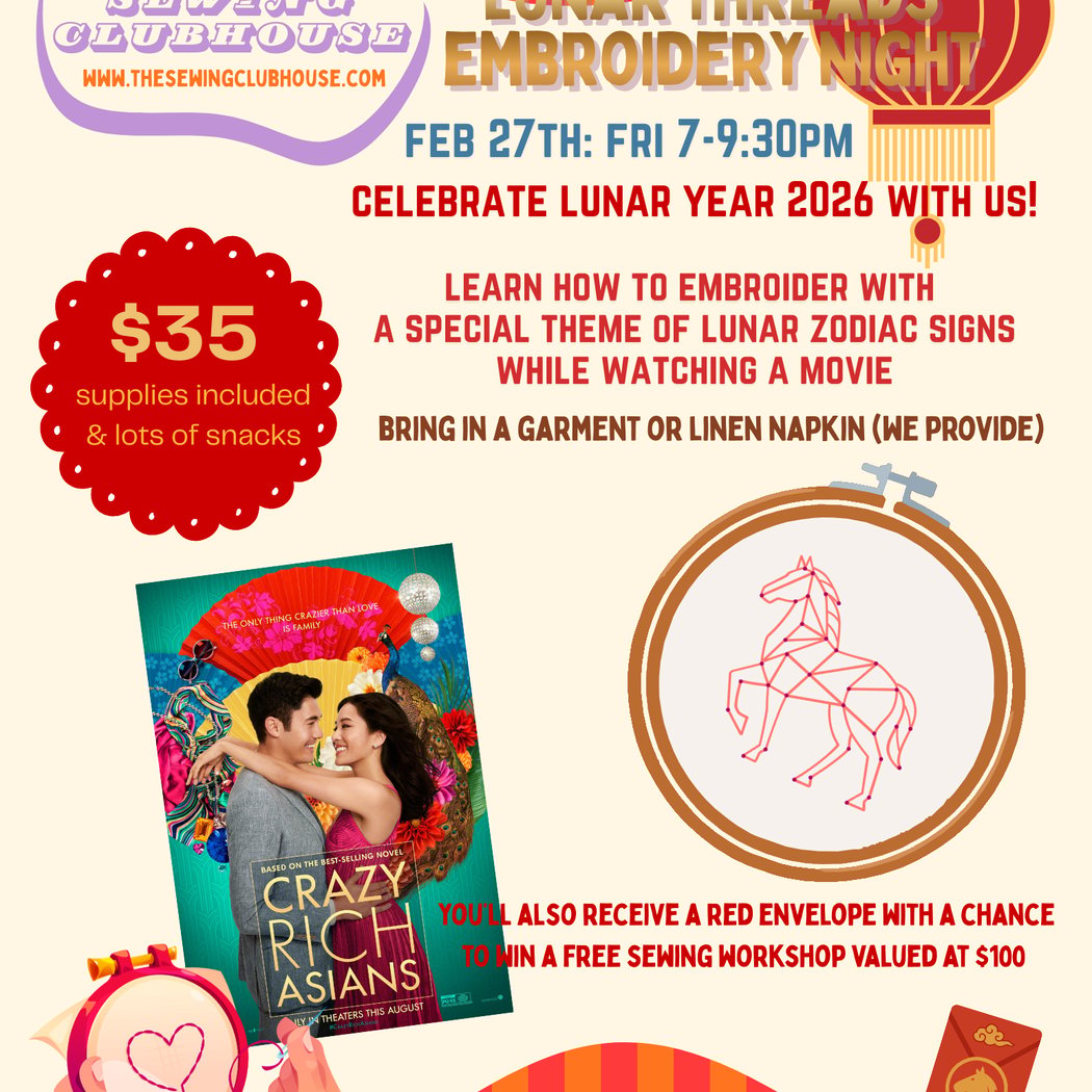 Embroidery Movie Night Workshop 1