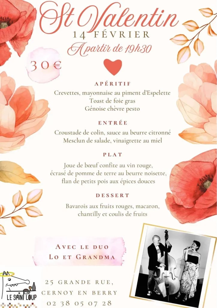 Soirée gourmande et musicale de la Saint-Valentin 1