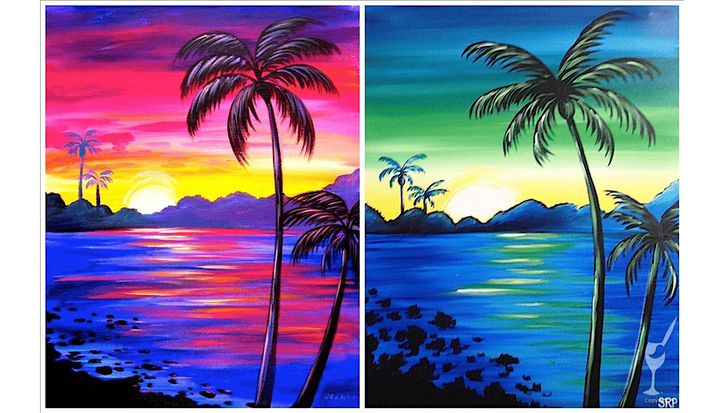 Some Beach Paint and Sip Class 1