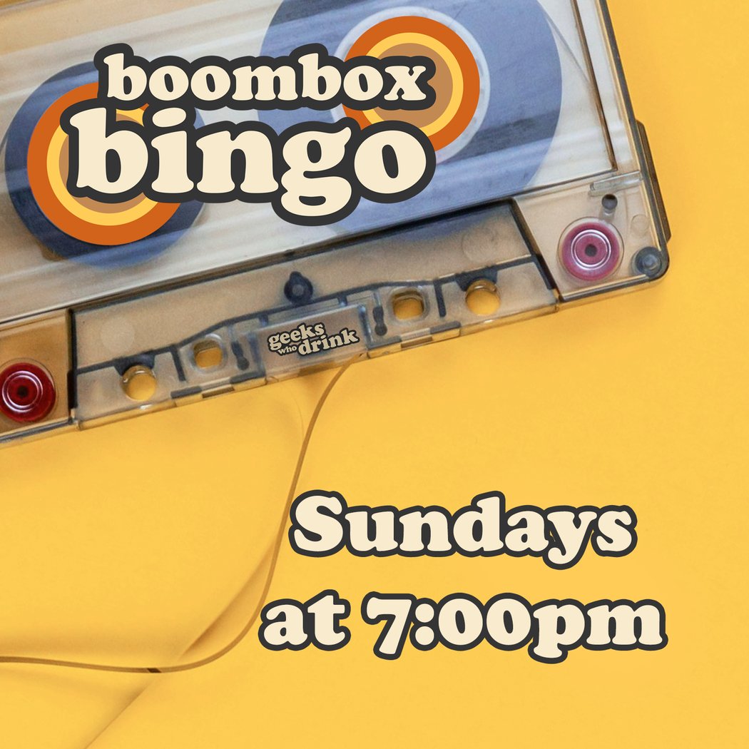 BoomBox Bingo with Geeks Who Drink 1