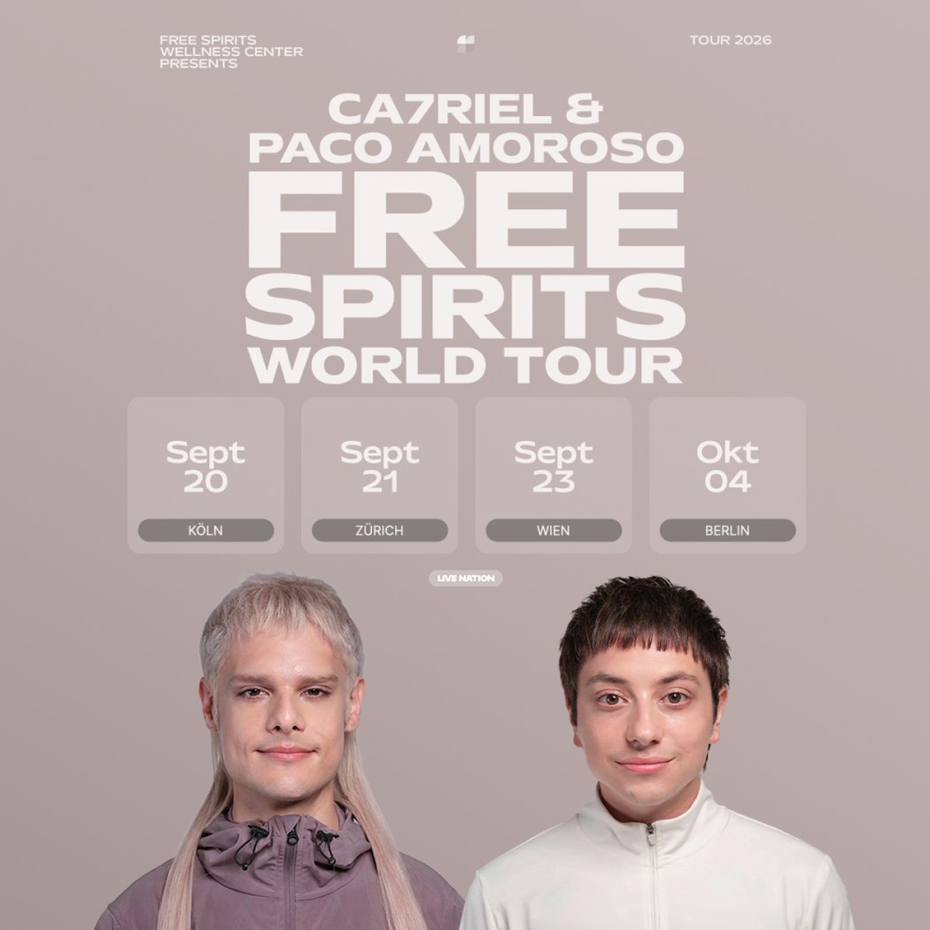 CA7RIEL & Paco Amoroso FREE SPIRITS WORLD TOUR