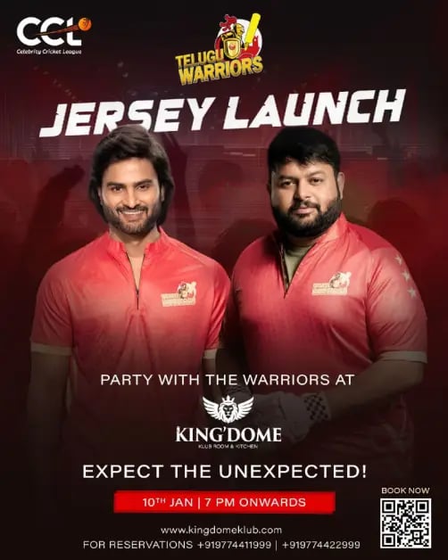Celebrity Cricket League – Telugu Warriors Jersey Launch 1