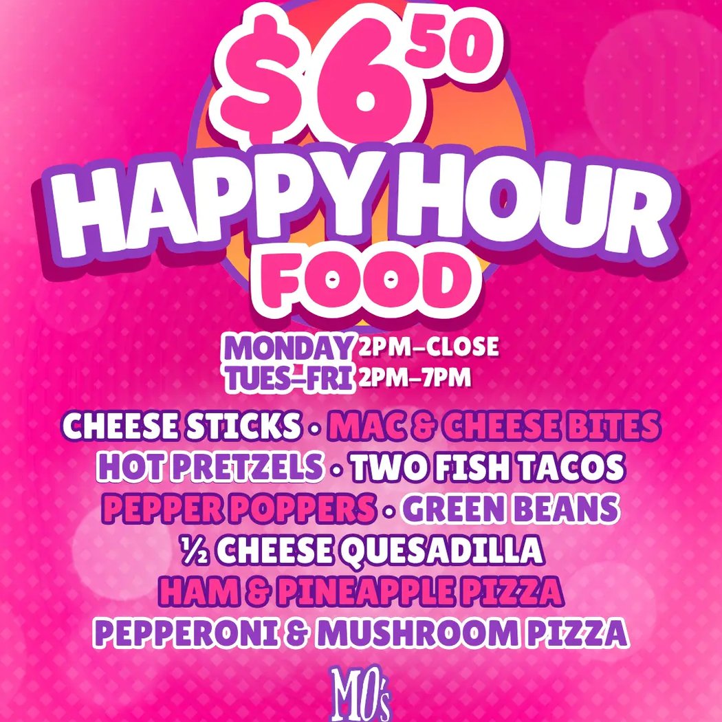 $6.50 Happy Hour Food