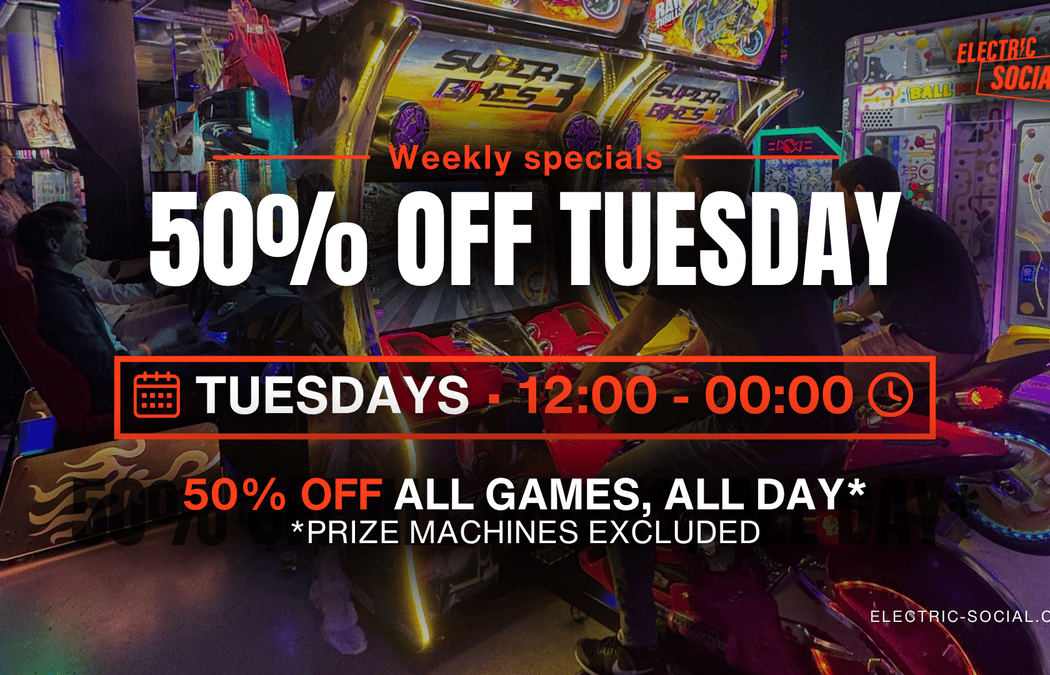 50% Off Tuesday @ Electric Social 1