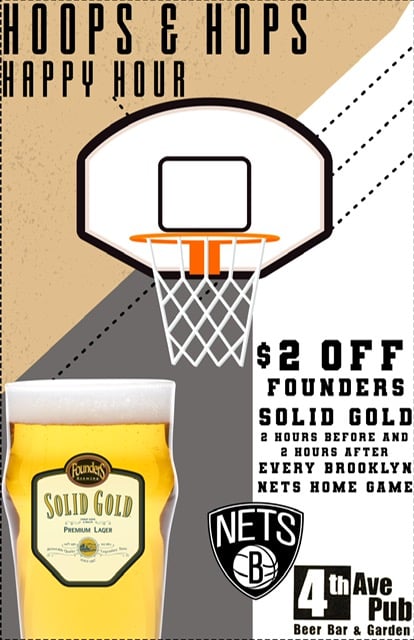 Brooklyn Nets Hoops & Hops Happy Hour with Founders 1
