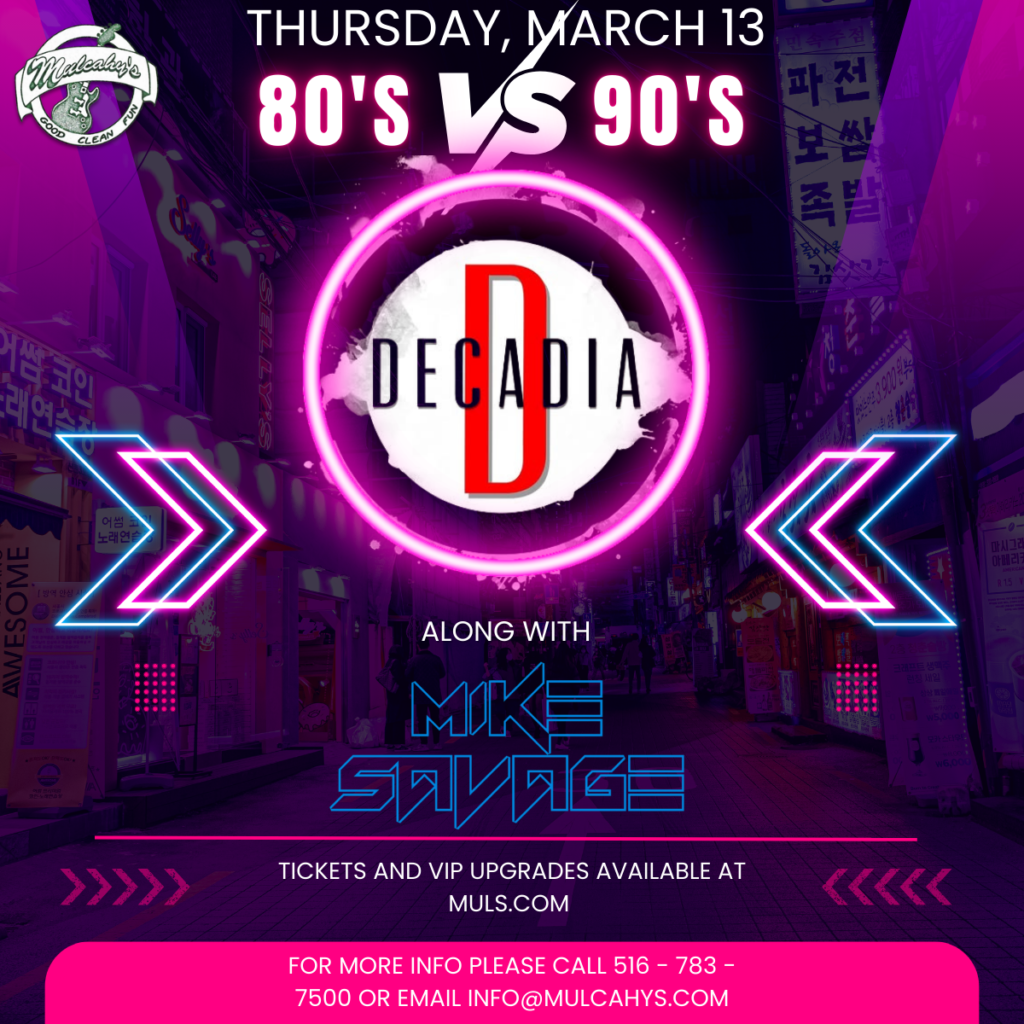 80s vs 90s Night feat. Decadia & DJ Savage 1