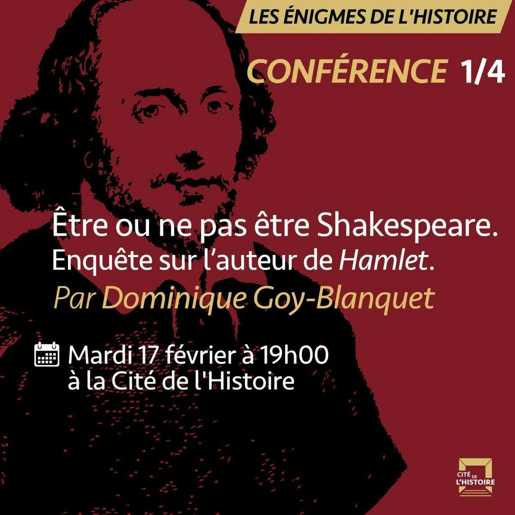 Conférence sur l'identité de l'auteur de Hamlet 1