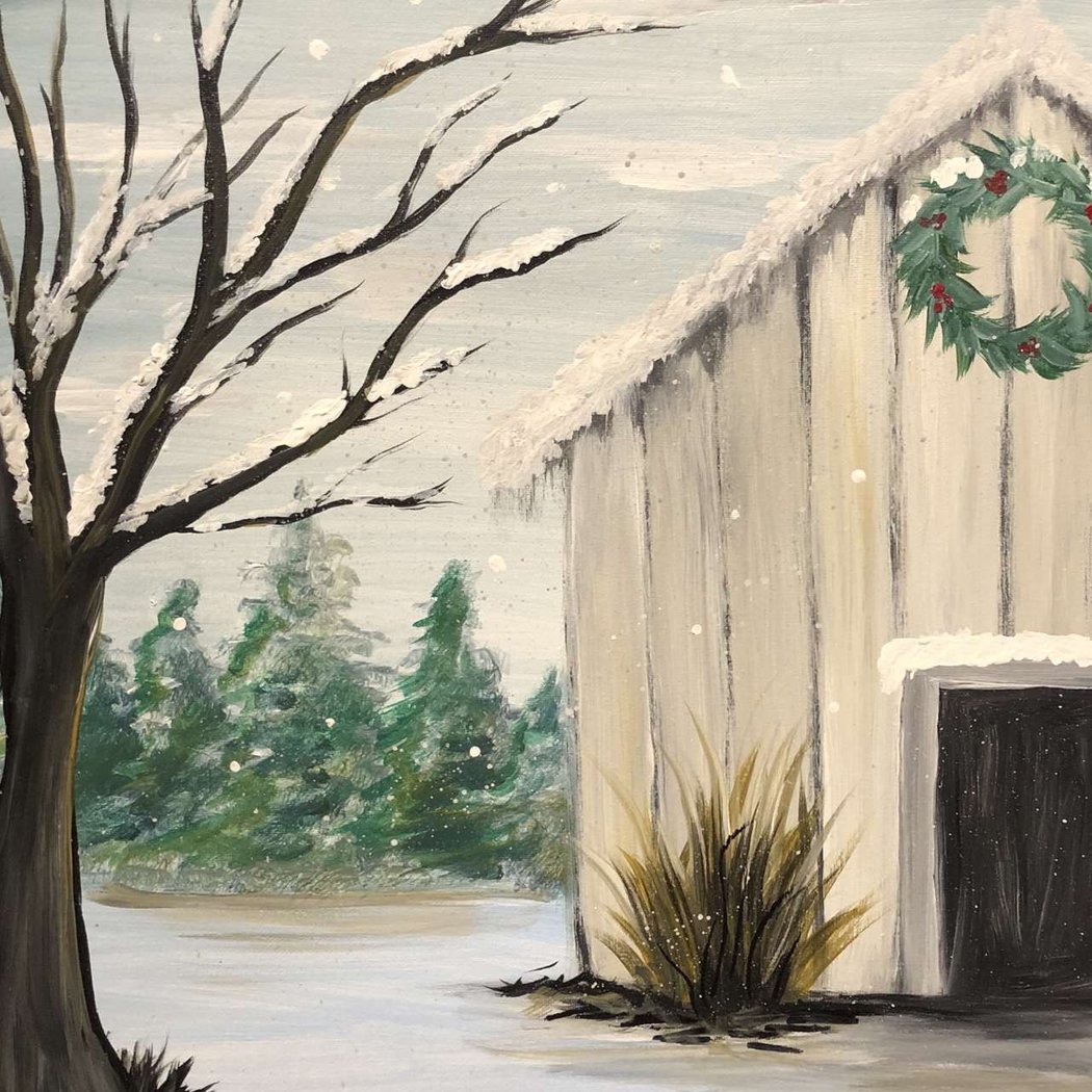 Rustic Winter Barn 1