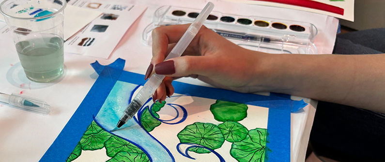 Free Art Workshop: Watercolor Resist Painting 1