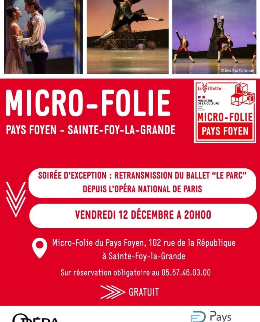 Broadcast of the ballet 'Le Parc' 1