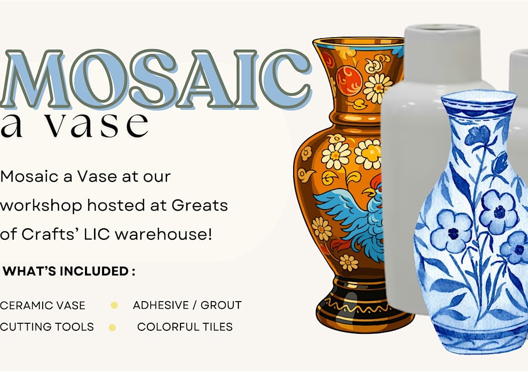 Mosaic a Vase Workshop