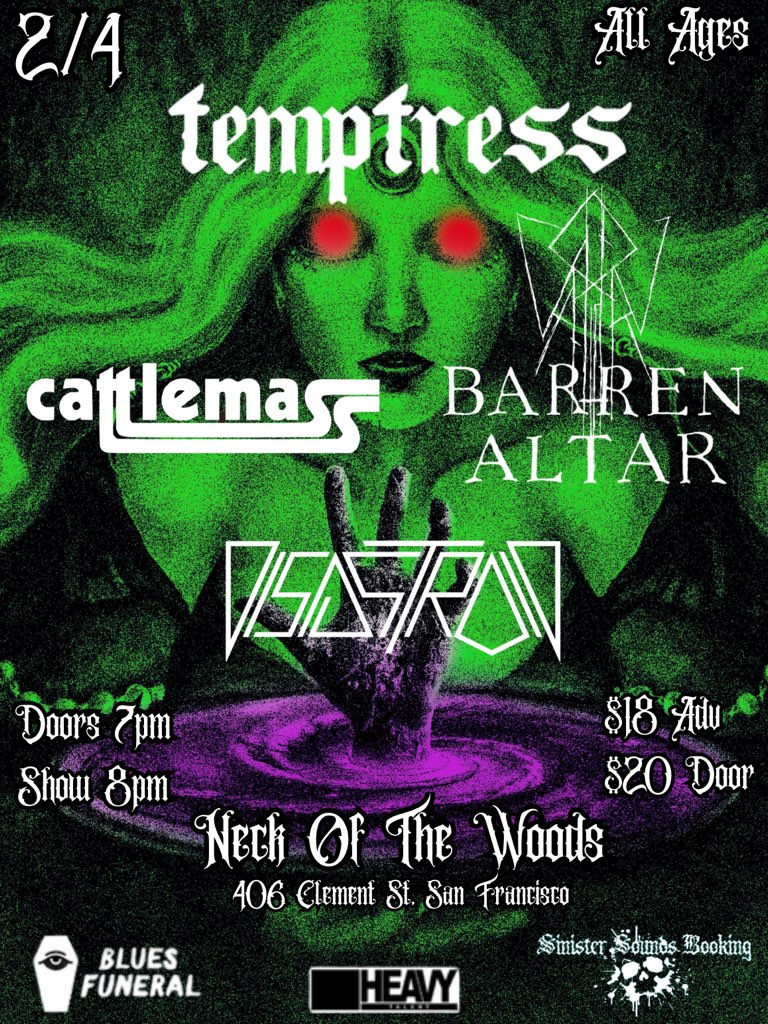 Temptress/ Cattlemass/ Barren Altar/ Disastroid 1