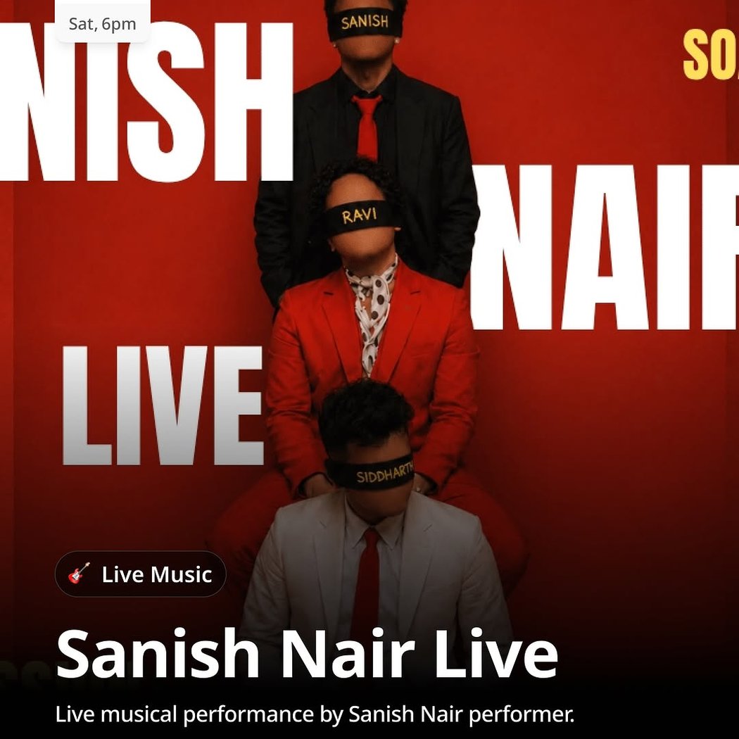 Sanish Nair Live 2