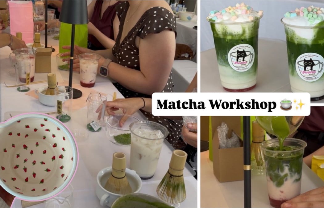 ✨🍵💚 Matcha Workshop 💚🍵✨ Keramik bemalen I Matcha I Mocktails I Matcha Workshop 1