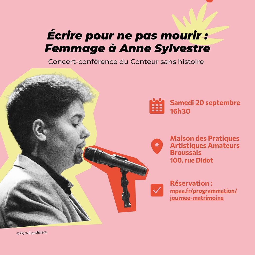 Écrire pour ne pas mourir : Femmage à Anne Sylvestre 1