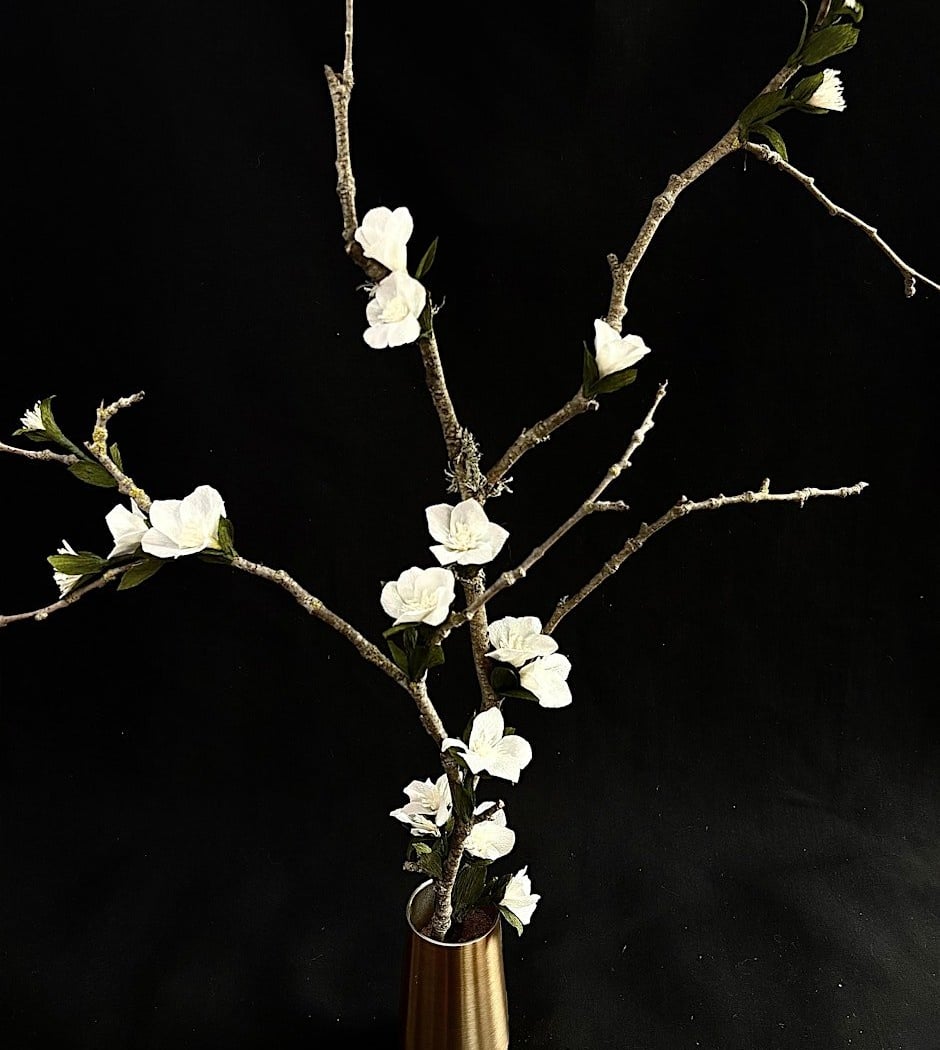 Crepe Paper Budding Branch 1