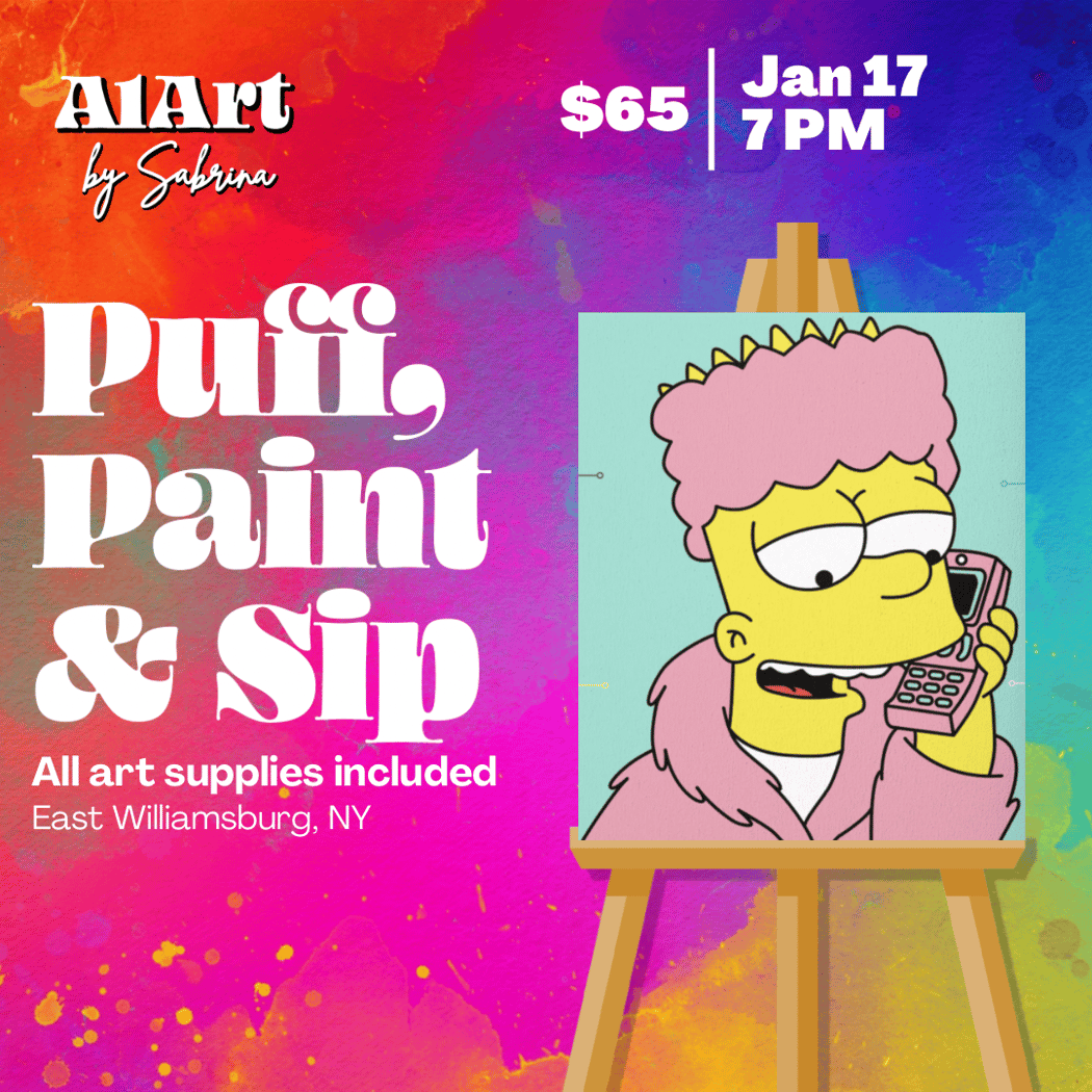 Puff, Paint and Sip Art Studio 1