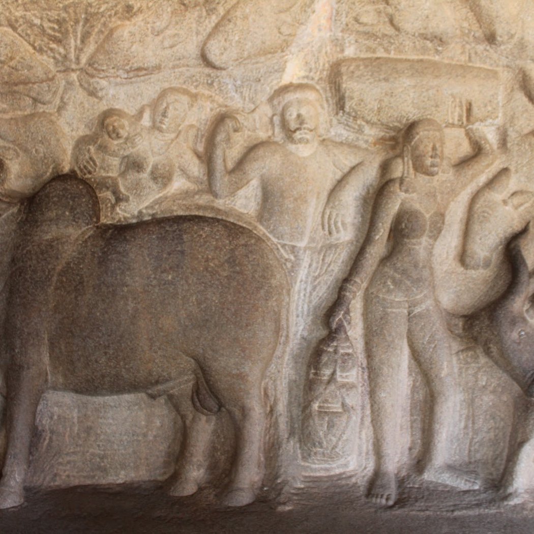 Descent of the Ganga River and Arjuna's Penance 3