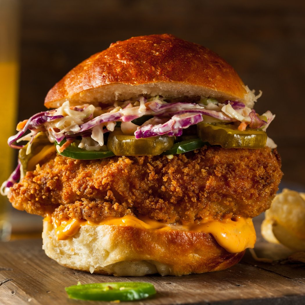 The Ultimate Fried Chicken (or Mushroom) Sandwich 1