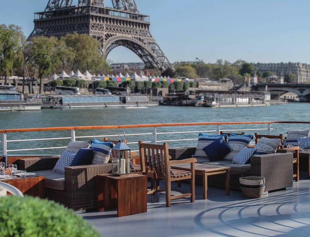 Summer Drinks on Quai Debilly Barge 1