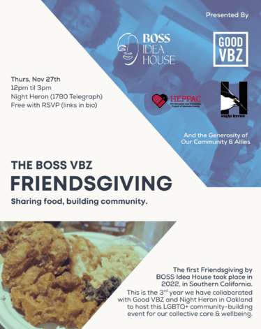 Friendsgiving Community Meal for LBGTQIA+ 1
