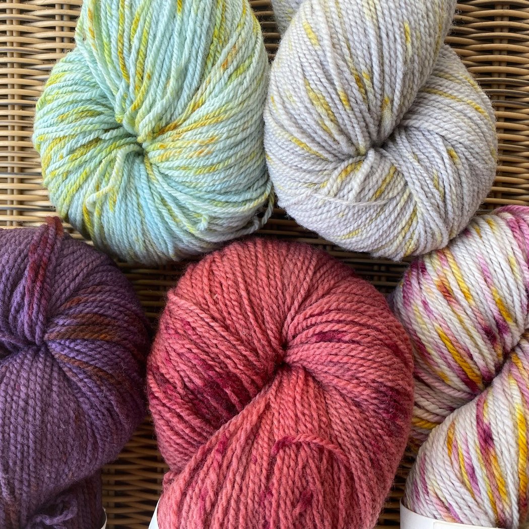 Speckled Yarn Using Natural Dyes 3