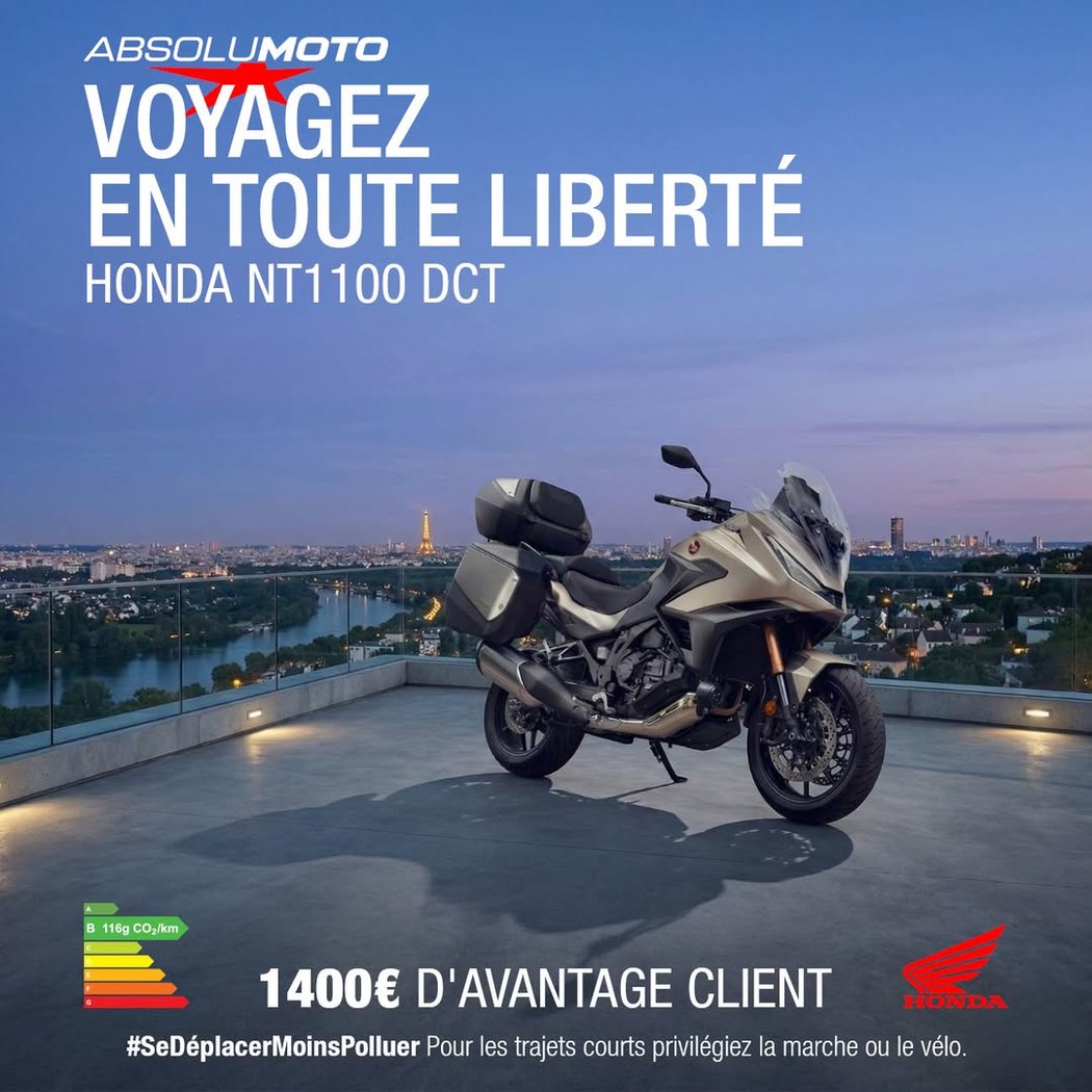 Offre Exclusive sur la Honda NT1100 DCT 1