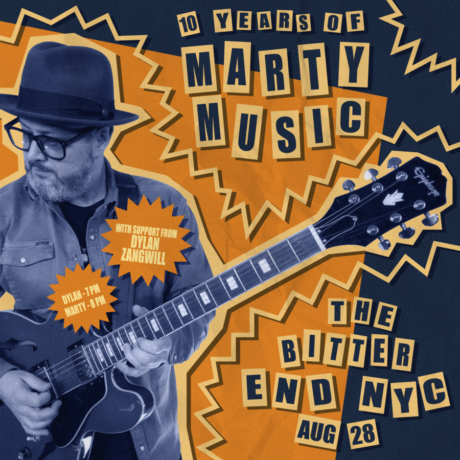 Marty Music Celebrating 10 Years of Marty Music with support from Dylan Zangwill