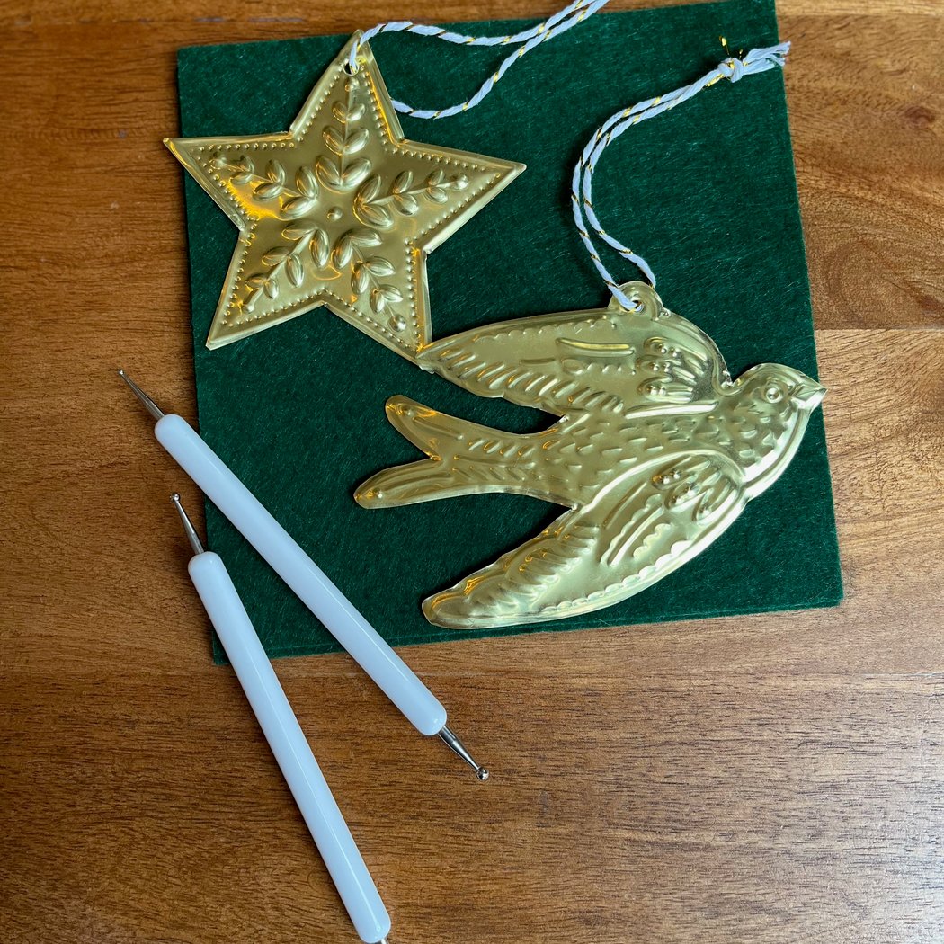 Embossed Brass Ornaments 2