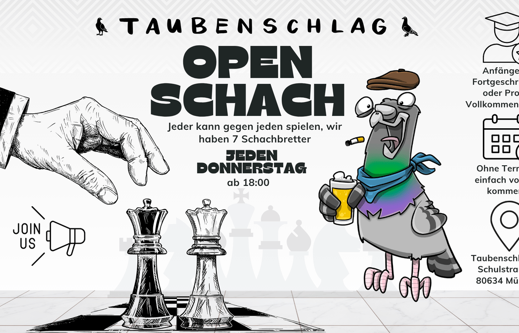OPEN CHESS EVENING AT THE TAUBENSCHLAG BAR