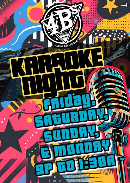 Sunday Night Karaoke at 4Bs Tavern 1