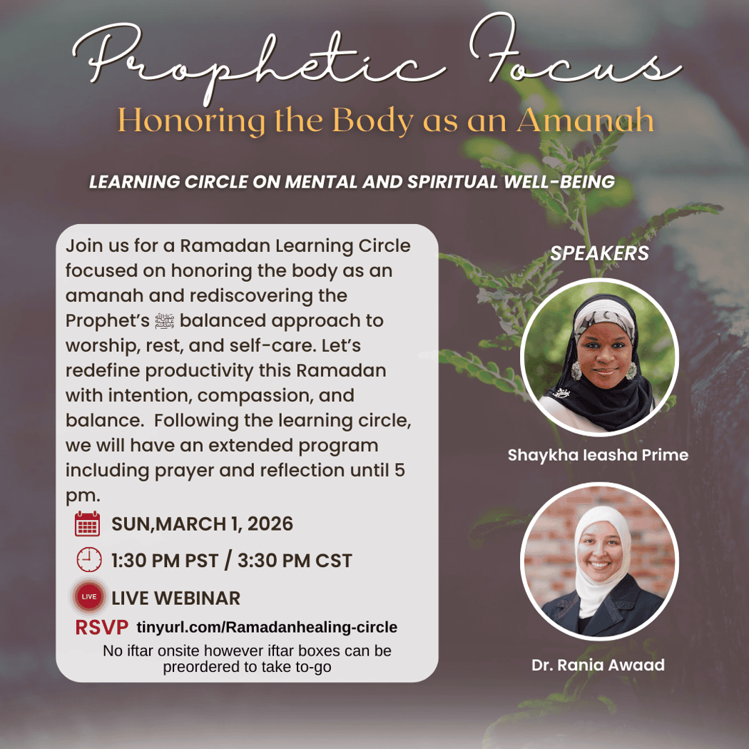 Prophetic Focus: Honoring the Body as an Amanah 1