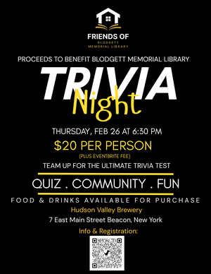 Friends of Blodgett Memorial Library Trivia Night 1