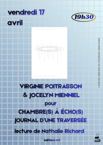 Rencontre avec Virginie Poitrasson et Jocelyn Mienniel pour Chambre(s) à écho(s) [éd. MF] 1