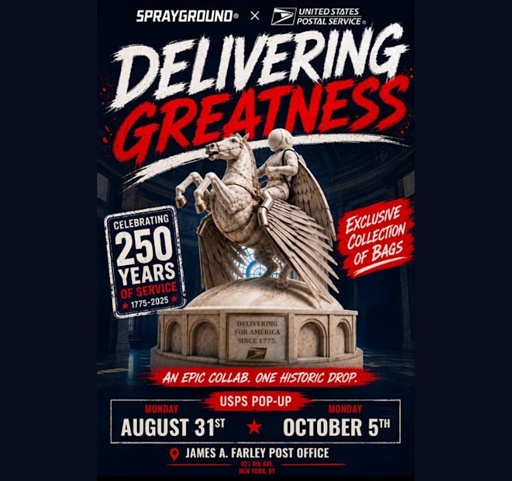 DELIVERING GREATNESS: Sprayground x USPS Pop-Up Shop