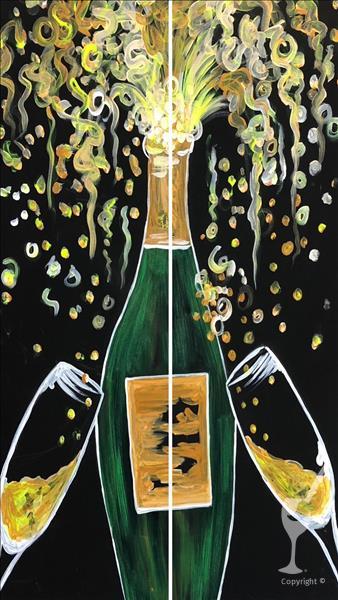 Let's Celebrate (Set or Solo) 10x30 Tall Canvas 1